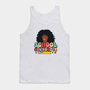 Black School Counselor Tank Top